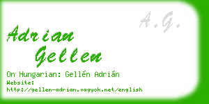adrian gellen business card