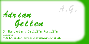 adrian gellen business card